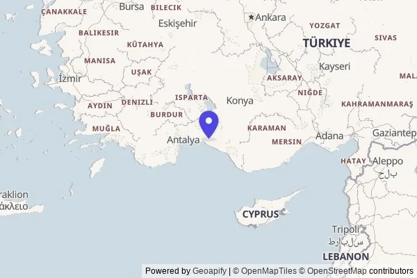 Map: Turkish Riviera: Beaches & Ancient Ruins (Turkey)